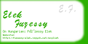 elek fuzessy business card